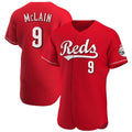 Punc C.Reds #9 Matt McLain Player Red Limited Elite Home Stitched Jerseys