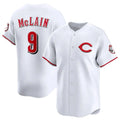 Punc C.Reds #9 Matt McLain Player White Limited Home Stitched Jerseys