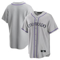 Punc C.Rockies Gray Game Home Blank Player Stitched Jerseys