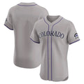 Punc C.Rockies Gray Limited Elite Home Blank Player Stitched Jerseys