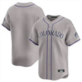 Punc C.Rockies Gray Limited Home Blank Player Stitched Jerseys