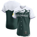 Punc C.Rockies Green City Connect Limited Elite Home Blank Player Stitched Jerseys