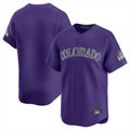 Punc C.Rockies Purple Limited Home Blank Player Stitched Jerseys