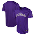 Punc C.Rockies Purple Limited Home Game Blank Player Stitched Jerseys