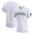 Punc C.Rockies White Limited Elite Home Blank Player Stitched Jerseys