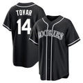 Punc C.Rockies #14 Ezequiel Tovar Player Black Fashion Out Home Game Stitched Jerseys