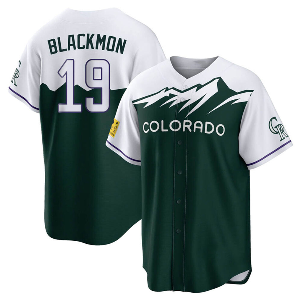 Punc C.Rockies #19 Charlie Blackmon Player Green City Connect Home Game Stitched Jerseys