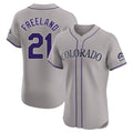 Punc C.Rockies #21 Kyle Freeland Player Gray Limited Elite Home Stitched Jerseys