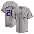 Punc C.Rockies #21 Kyle Freeland Player Gray Limited Home Stitched Jerseys