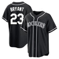 Punc C.Rockies #23 Kris Bryant Player Black Fashion Out Home Game Stitched Jerseys