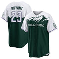 Punc C.Rockies #23 Kris Bryant Player Green City Connect Home Game Stitched Jerseys