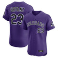 Punc C.Rockies #23 Kris Bryant Player Purple Limited Elite Home Stitched Jerseys