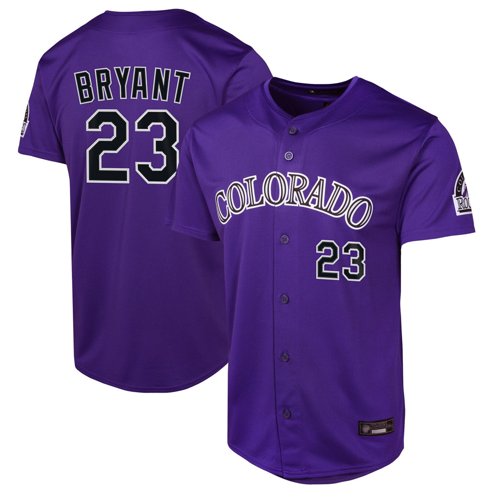 Punc C.Rockies #23 Kris Bryant Player Purple Limited Home Game Stitched Jerseys