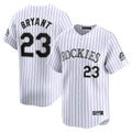 Punc C.Rockies #23 Kris Bryant Player White Limited Home Stitched Jerseys