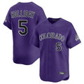 Punc C.Rockies #5 Matt Holliday Player Purple Limited Home Stitched Jerseys