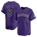 Punc C.Rockies #8 Ryan Ritter Player Purple Limited Home Stitched Jerseys