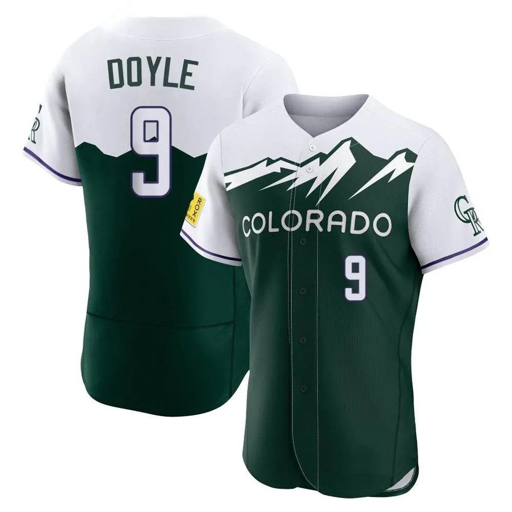 Punc C.Rockies #9 Brenton Doyle Player Green City Connect Limited Elite Home Stitched Jerseys