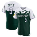 Punc C.Rockies #9 Brenton Doyle Player Green City Connect Limited Elite Home Stitched Jerseys