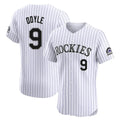 Punc C.Rockies #9 Brenton Doyle Player White Limited Elite Home Stitched Jerseys