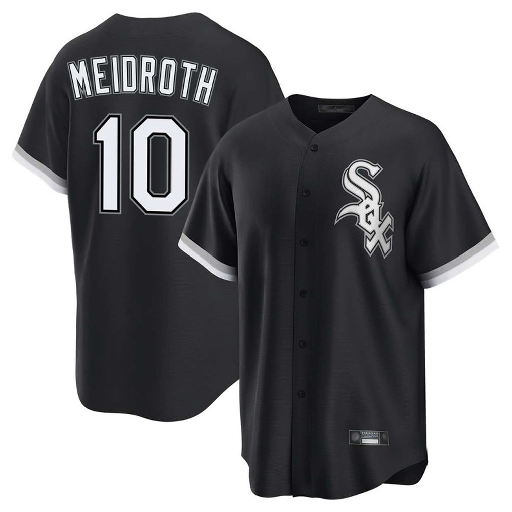 Punc C.White Sox #10 Chase Meidroth Player Black Home Game Stitched Jerseys