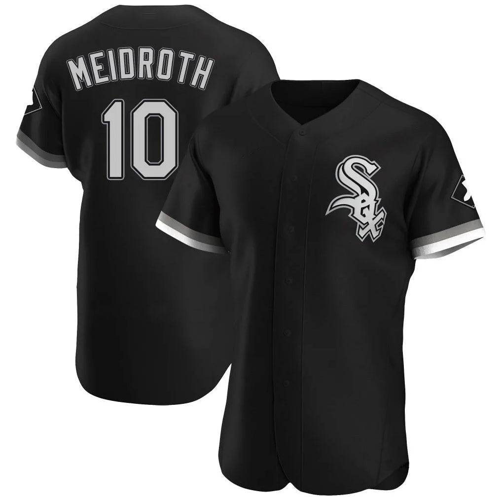 Punc C.White Sox #10 Chase Meidroth Player Black Limited Elite Home Stitched Jerseys