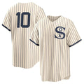 Punc C.White Sox #10 Chase Meidroth Player Cream Field of Dreams Home Game Stitched Jerseys