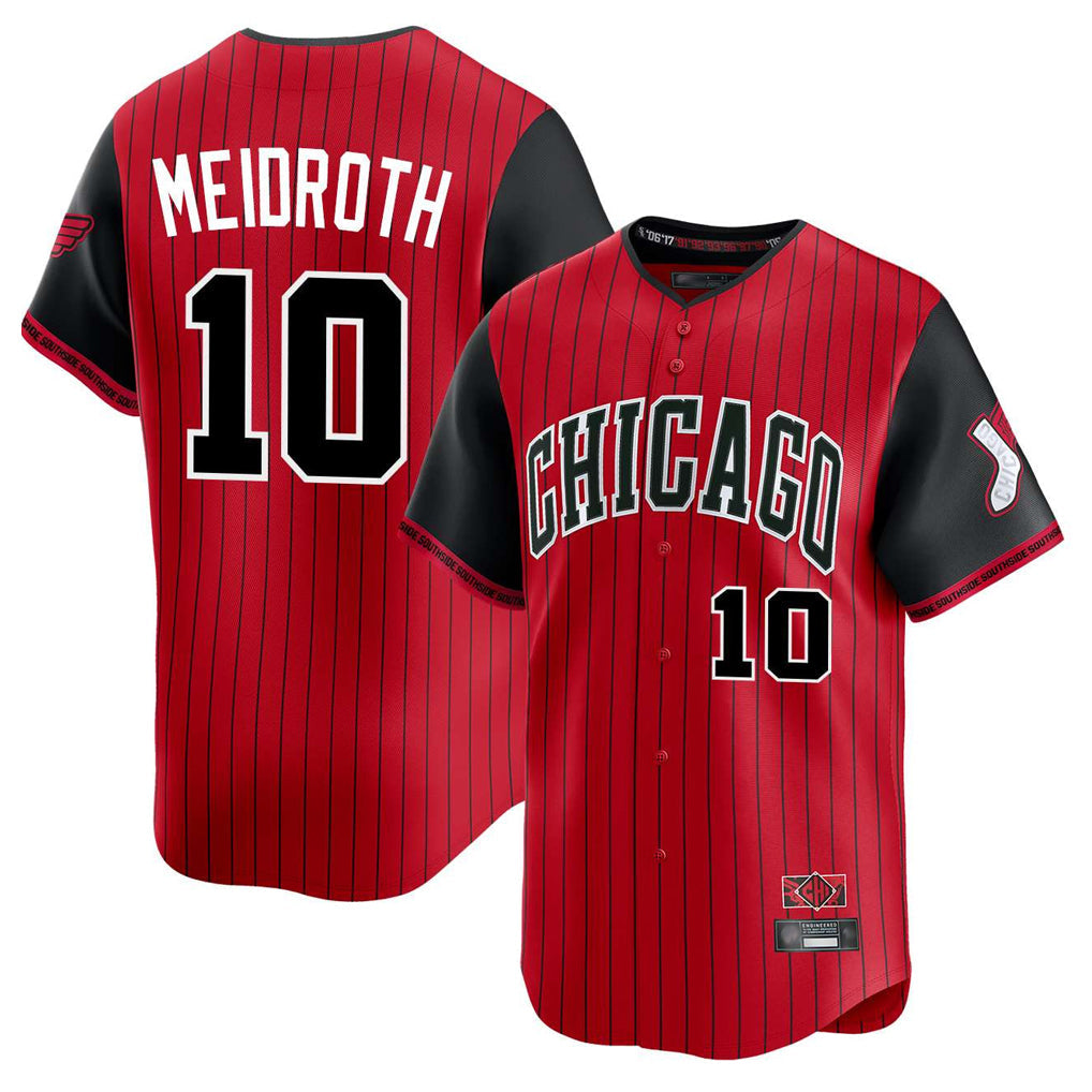 Punc C.White Sox #10 Chase Meidroth Player Red City Connect Limited Home Stitched Jerseys