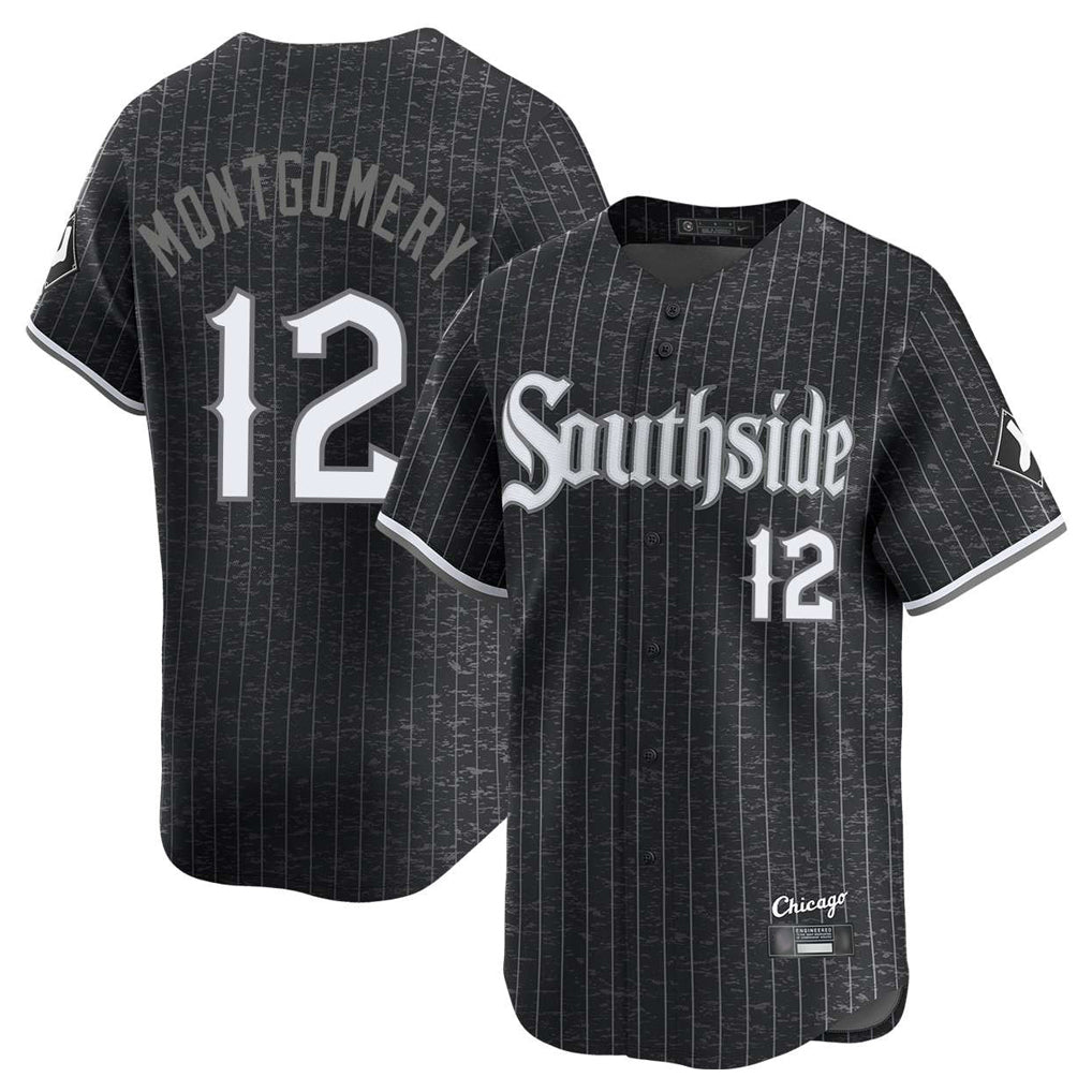 Punc C.White Sox #12 Colson Montgomery Player Black City Connect Limited Home Stitched Jerseys