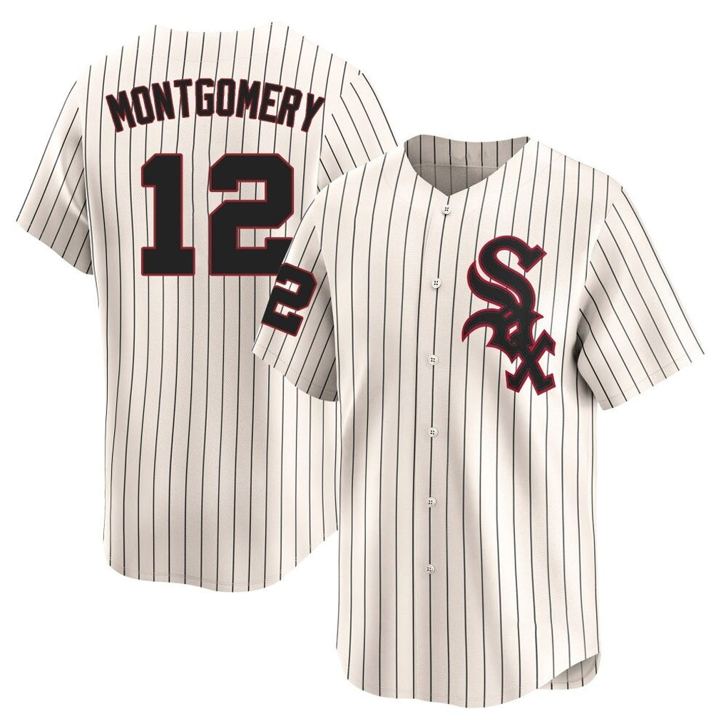 Punc C.White Sox #12 Colson Montgomery Player Cream Cooperstown Collection Limited Home Stitched Jerseys