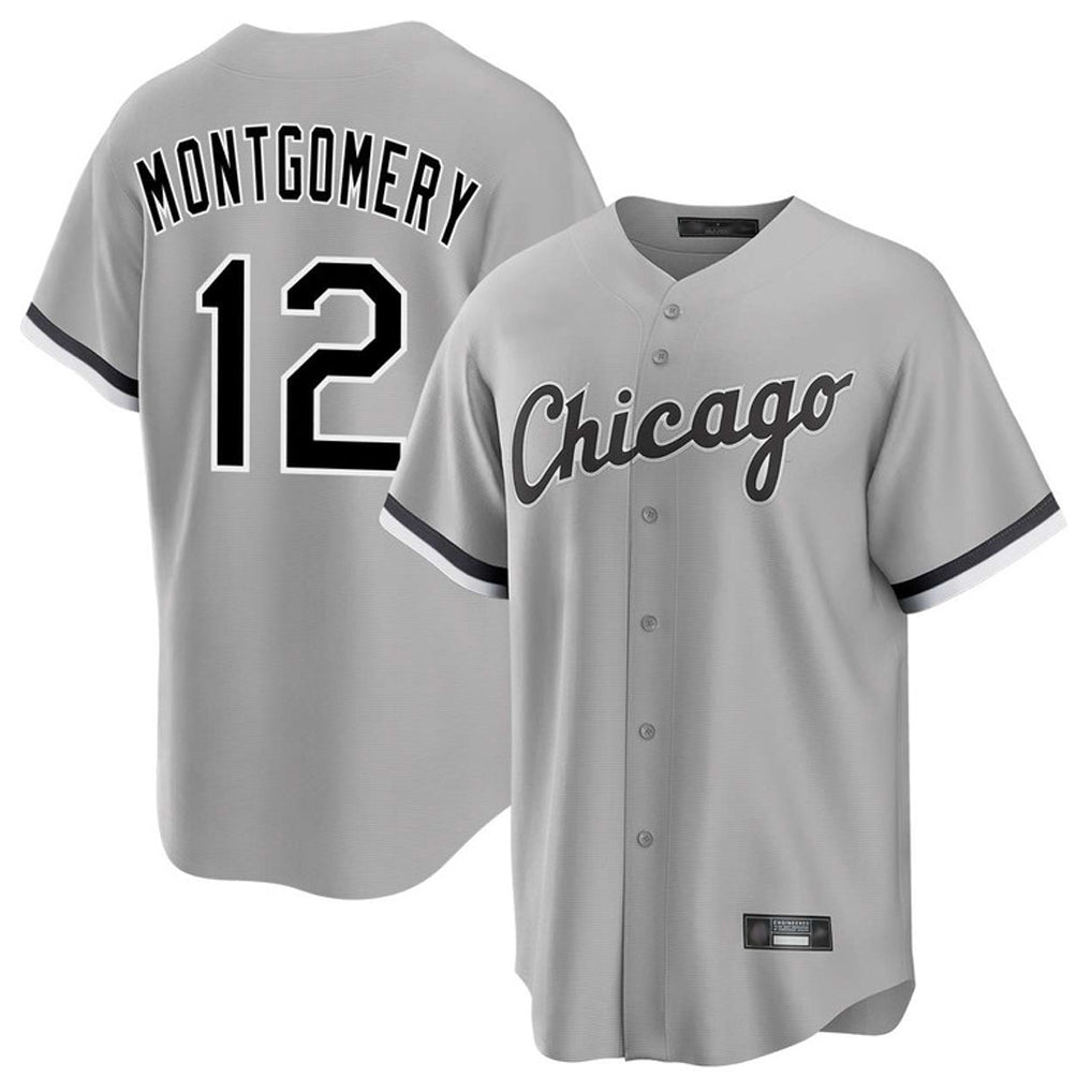 Punc C.White Sox #12 Colson Montgomery Player Gray Home Game Stitched Jerseys