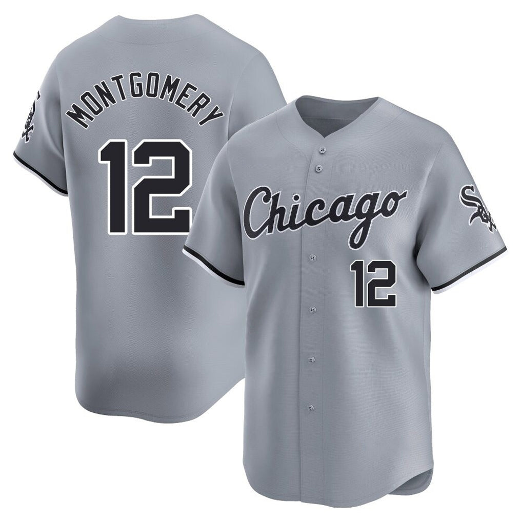 Punc C.White Sox #12 Colson Montgomery Player Gray Road Limited Home Stitched Jerseys