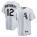 Punc C.White Sox #12 Colson Montgomery Player White Stripe Home Game Stitched Jerseys