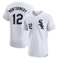 Punc C.White Sox #12 Colson Montgomery Player White Stripe Limited Elite Home Stitched Jerseys
