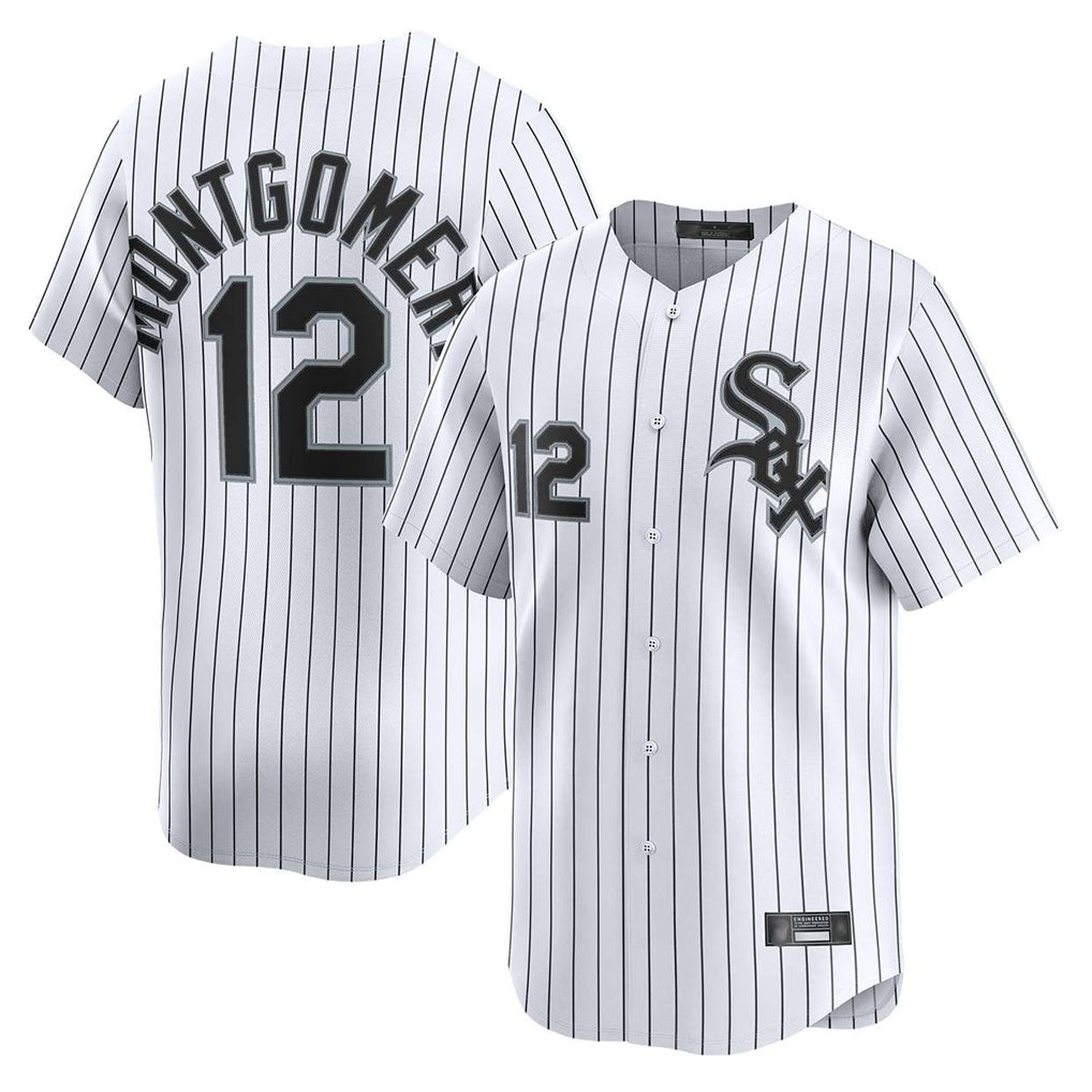 Punc C.White Sox #12 Colson Montgomery Player White Stripe Limited Home Stitched Jerseys