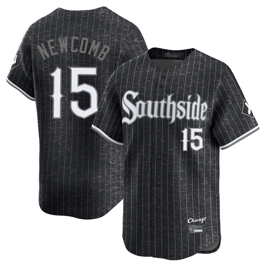 Punc C.White Sox #15 Sean Newcomb Player Black City Connect Limited Home Stitched Jerseys