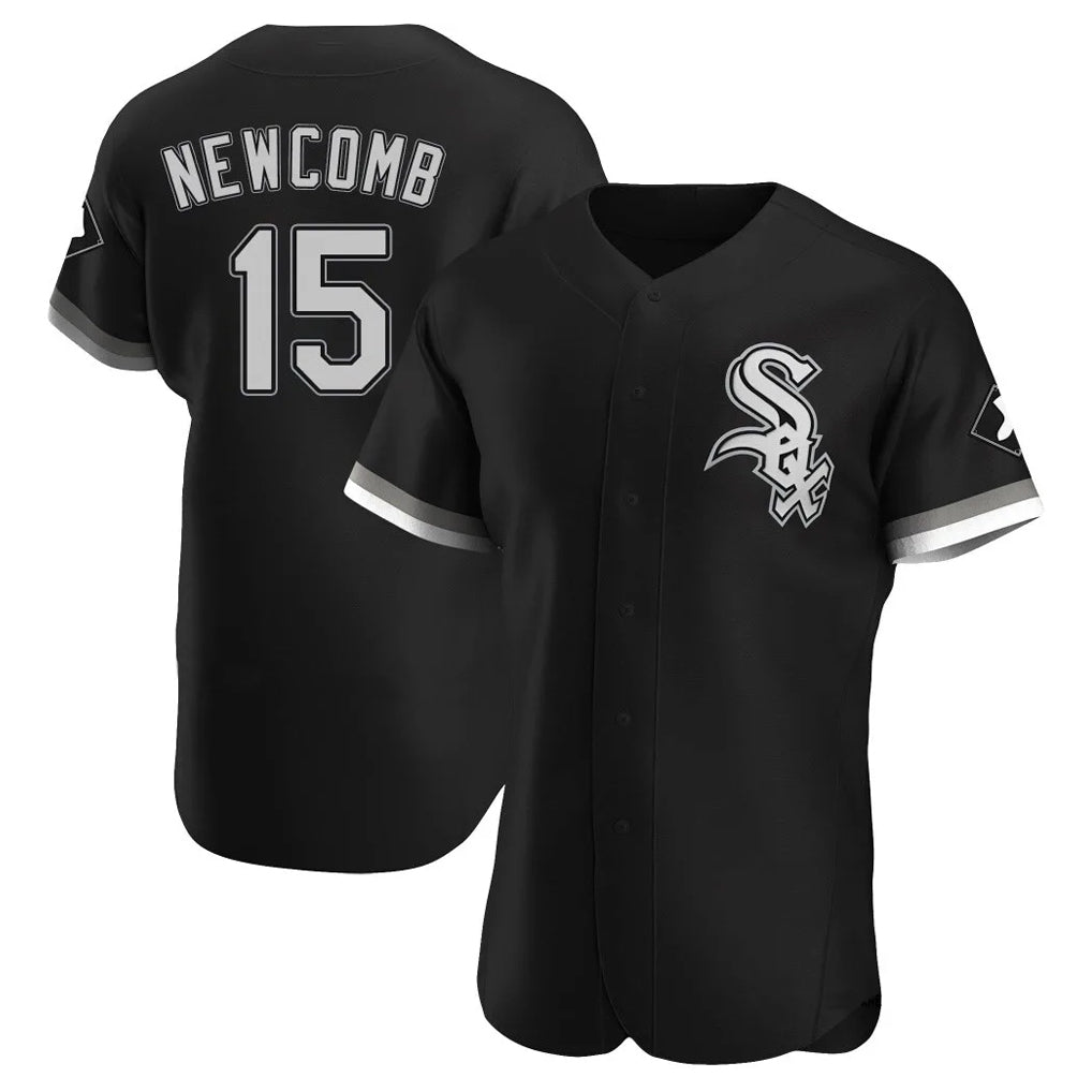 Punc C.White Sox #15 Sean Newcomb Player Black Limited Elite Home Stitched Jerseys