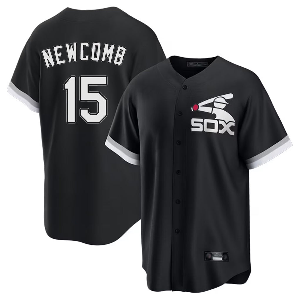 Punc C.White Sox #15 Sean Newcomb Player Black Spring Training Game Stitched Jerseys
