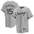 Punc C.White Sox #15 Sean Newcomb Player Gray Home Game Stitched Jerseys