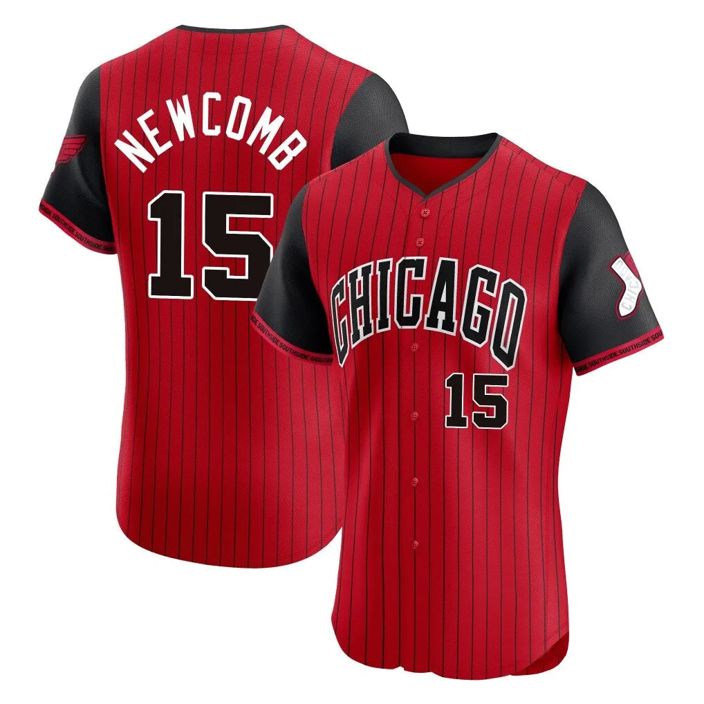 Punc C.White Sox #15 Sean Newcomb Player Red City Connect Limited Elite Home Stitched Jerseys