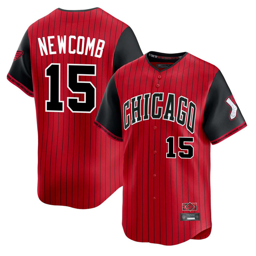 Punc C.White Sox #15 Sean Newcomb Player Red City Connect Limited Home Stitched Jerseys