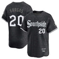 Punc C.White Sox #20 Miguel Vargas Player Black City Connect Limited Home Stitched Jerseys