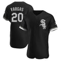 Punc C.White Sox #20 Miguel Vargas Player Black Limited Elite Home Stitched Jerseys