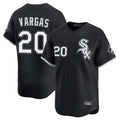 Punc C.White Sox #20 Miguel Vargas Player Black Limited Home Stitched Jerseys