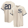 Punc C.White Sox #20 Miguel Vargas Player Cream Field of Dreams Home Game Stitched Jerseys