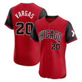 Punc C.White Sox #20 Miguel Vargas Player Red City Connect Limited Elite Home Stitched Jerseys