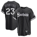 Punc C.White Sox #23 Andrew Benintendi Player Black City Connect Home Game Stitched Jerseys