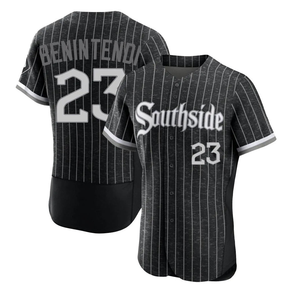 Punc C.White Sox #23 Andrew Benintendi Player Black City Connect Limited Elite Home Stitched Jerseys