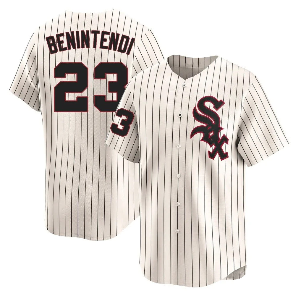 Punc C.White Sox #23 Andrew Benintendi Player Cream Cooperstown Collection Limited Home Stitched Jerseys