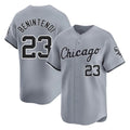 Punc C.White Sox #23 Andrew Benintendi Player Gray Road Limited Home Stitched Jerseys