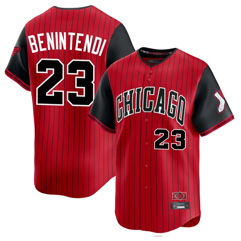 Punc C.White Sox #23 Andrew Benintendi Player Red City Connect Limited Home Stitched Jerseys